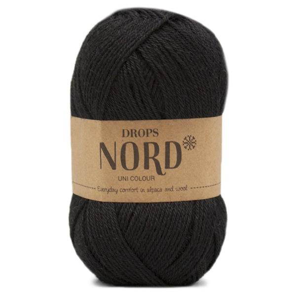 Drops Nord Uni Colour 02 Zwart