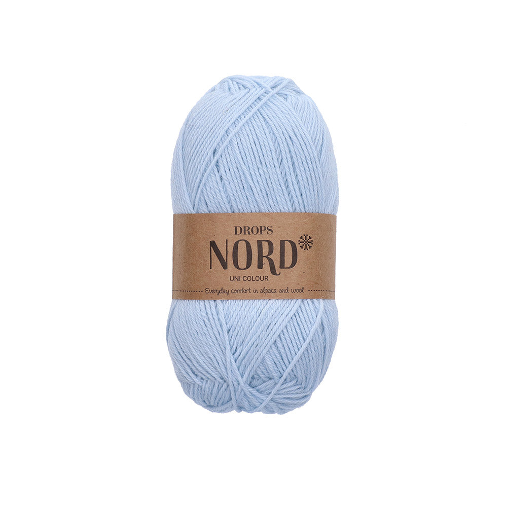 Drops Nord Uni Colour 26 IJsblauw