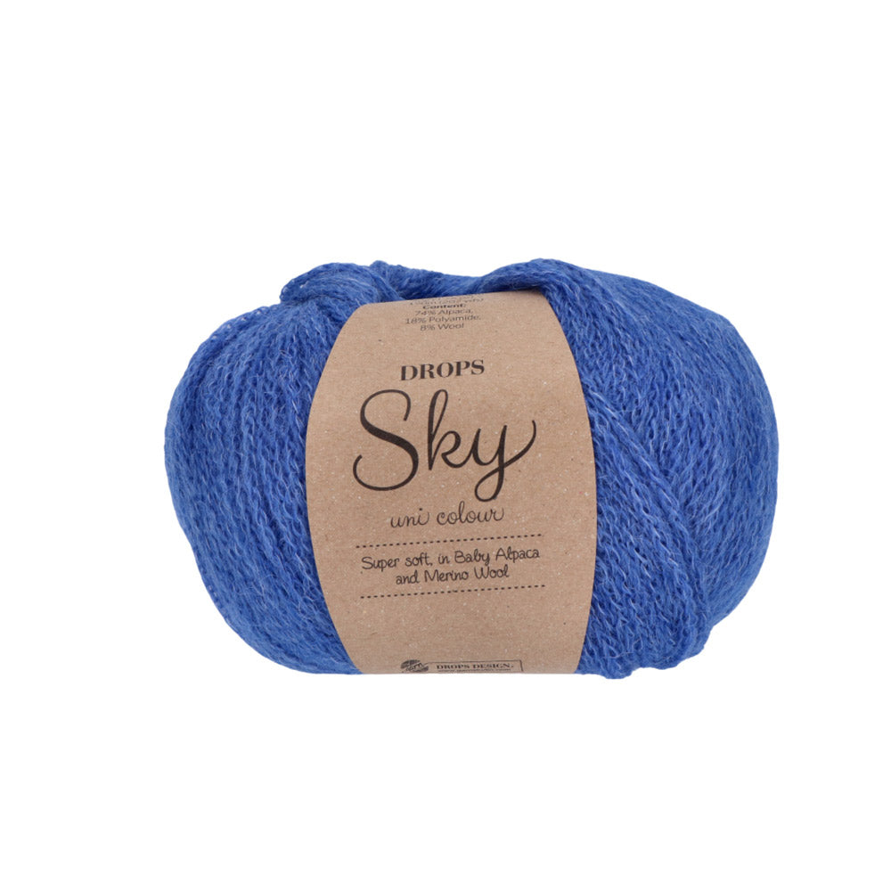 Drops Sky Uni Colour 029 Kobaltblauw