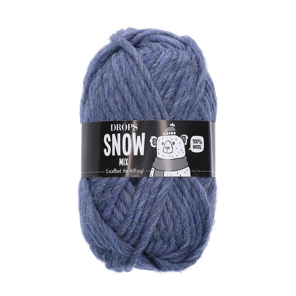 Drops Snow Mix 021 Blauwe schaduw