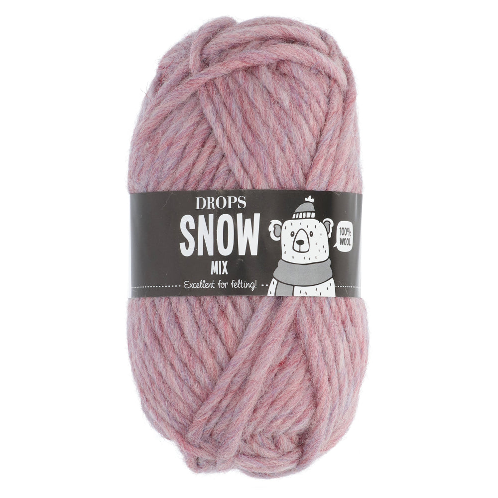Drops Snow Mix 036 Pioenroos
