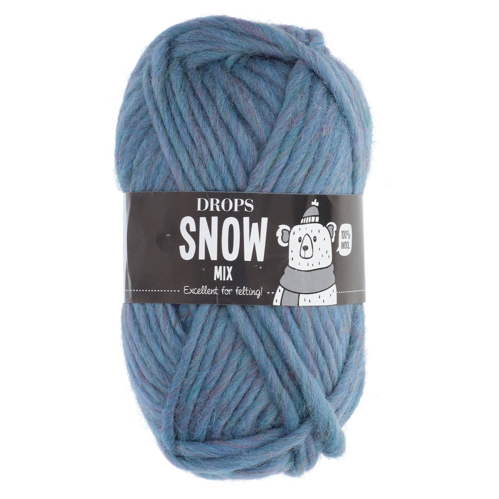 Drops Snow Mix 084 Pauwblauw