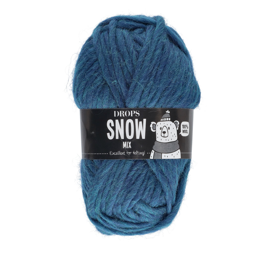 Drops Snow Mix 100 Donker Petrol