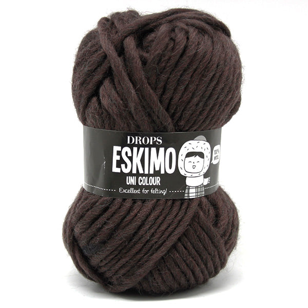 Drops Snow Uni Colour 003 Donkerbruin