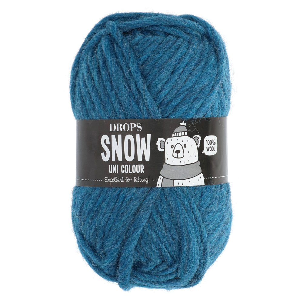 Drops Snow Uni Colour 005 Turkoois