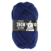 Drops Snow Uni Colour 015 Donkerblauw