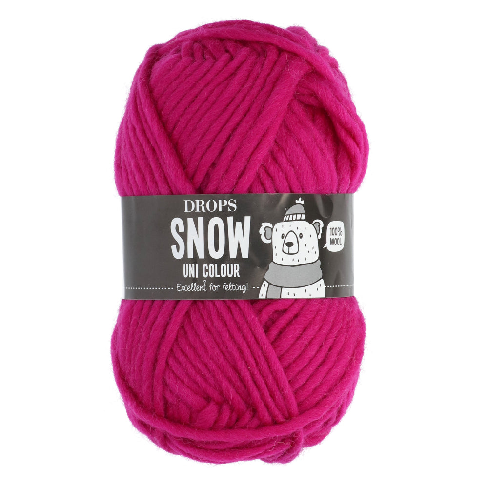 Drops Snow Uni Colour 026 Pink