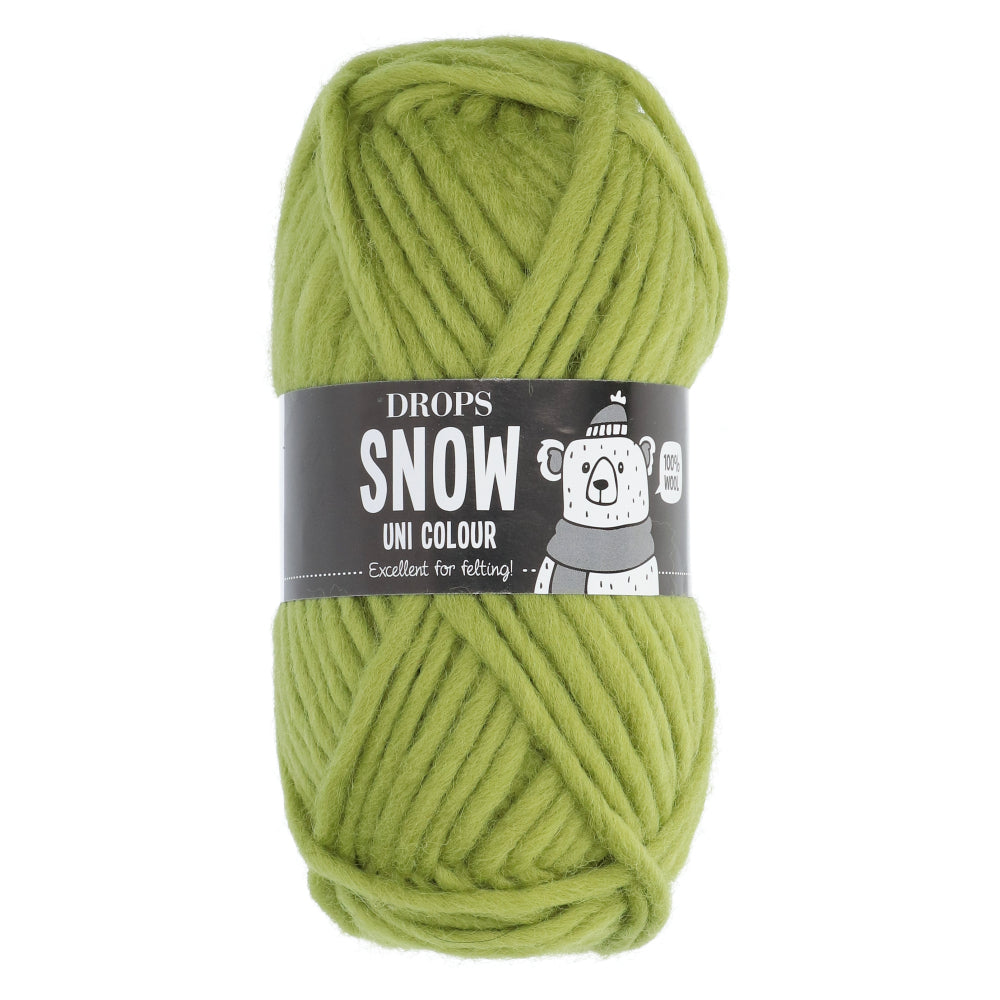 Drops Snow Uni Colour 029 Appelgroen