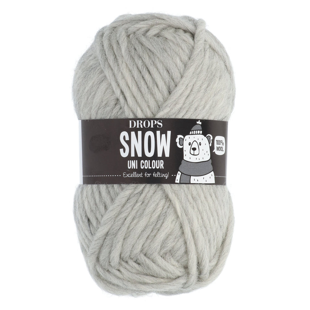 Drops Snow Uni Colour 053 Lichtgrijs