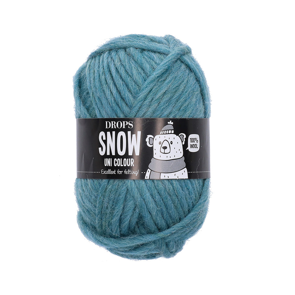 Drops Snow Uni Colour 066 Zeegroen