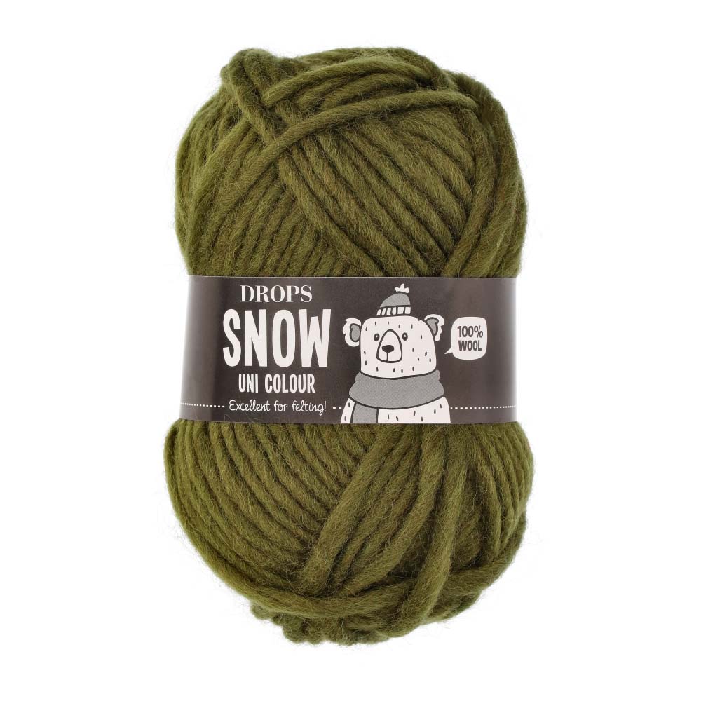 Drops Snow Uni Colour 092 Donker mos