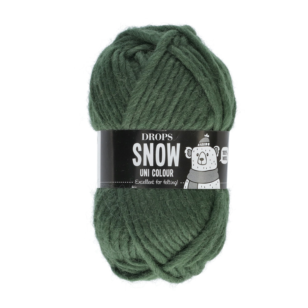 Drops Snow Uni Colour 097 Donker Klimop
