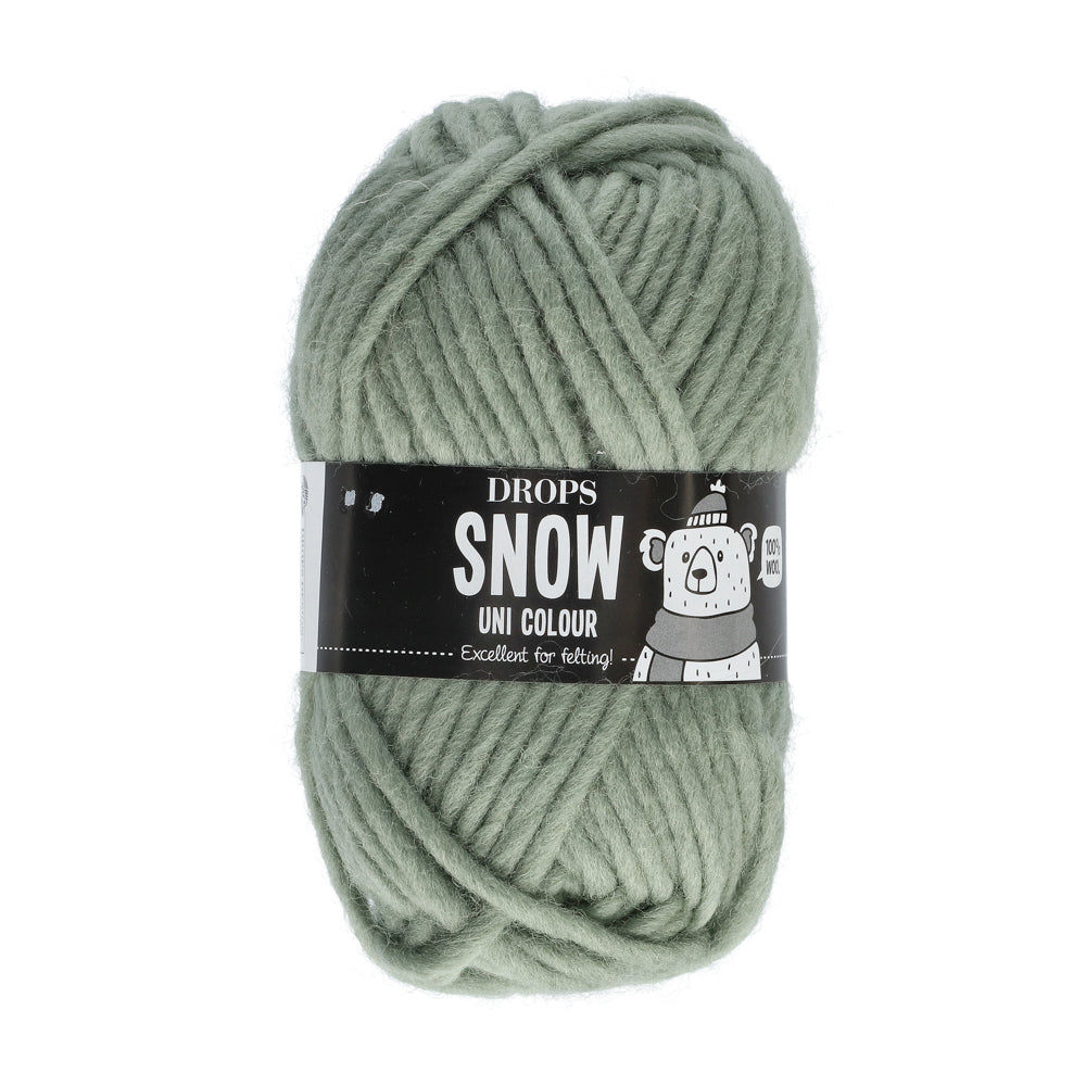 Drops Snow Uni Colour 098 Saliegroen