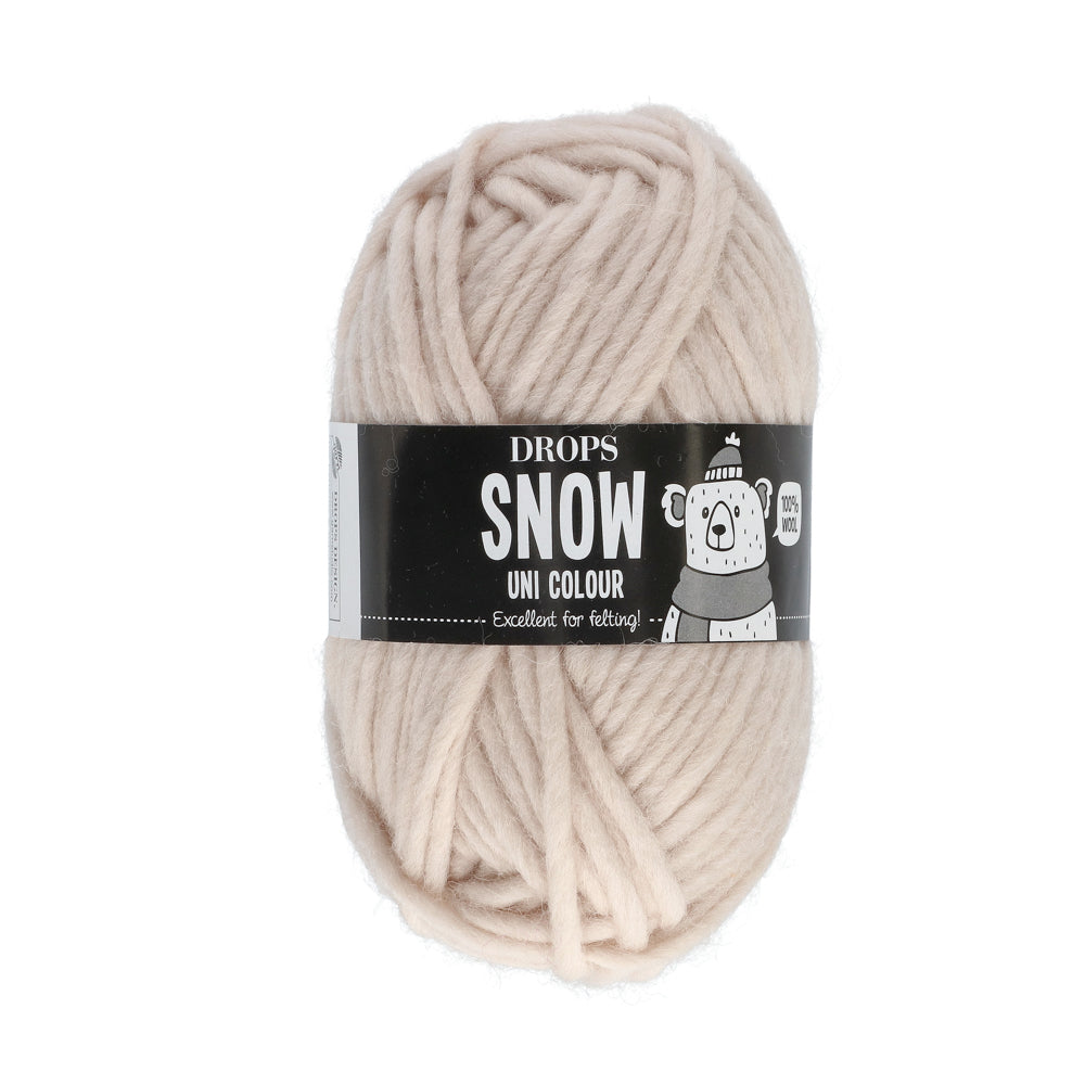 Drops Snow Uni Colour 102 Marshmallow
