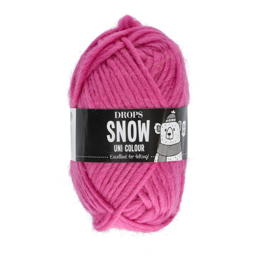 Drops Snow Uni Colour 105 Magenta