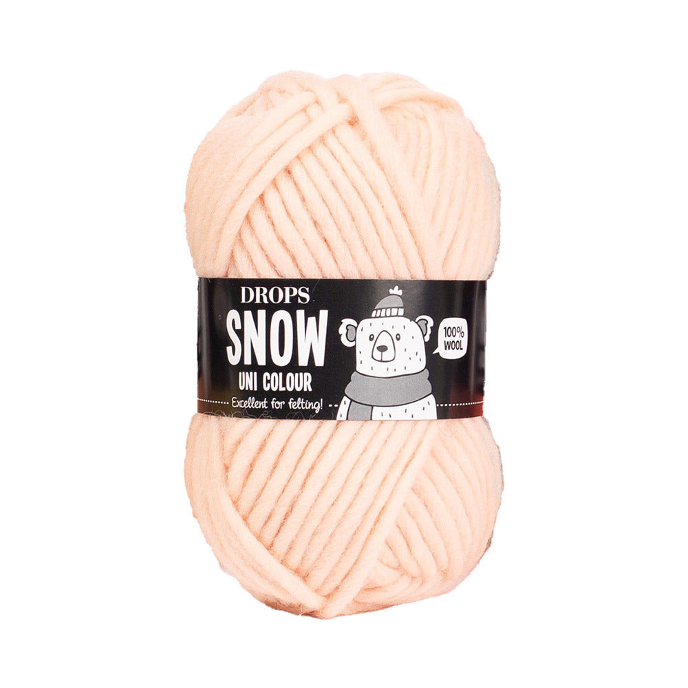 Drops Snow Uni Colour 110 Licht Perzik