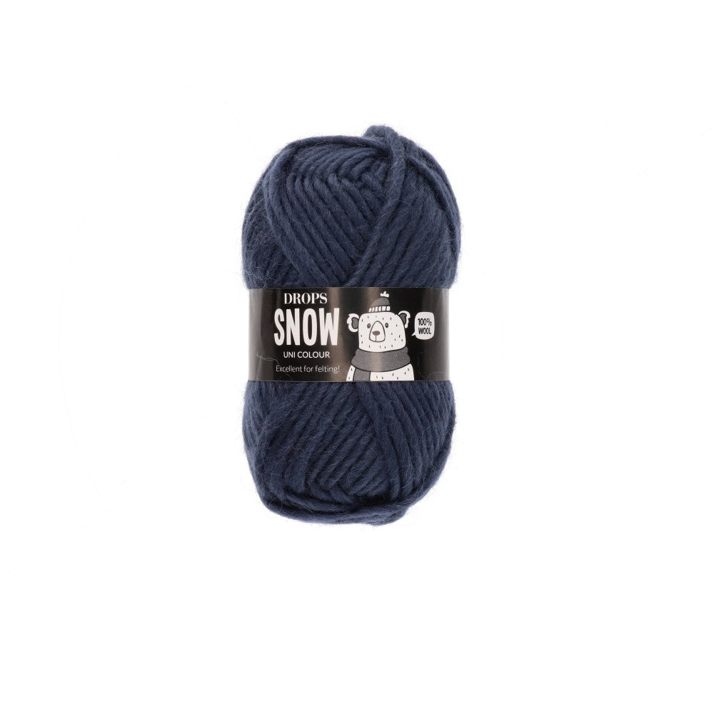 Drops Snow Uni Colour 116 Middernachtsschaduw