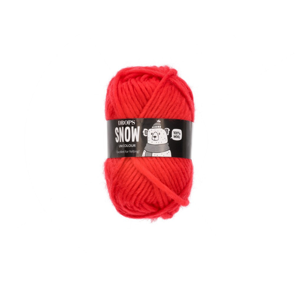 Drops Snow Uni Colour 120 Rood