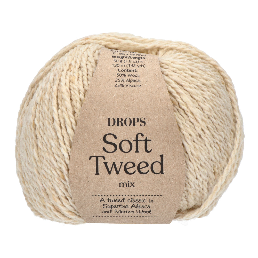 Drops Soft Tweed Mix 002 Marsepein