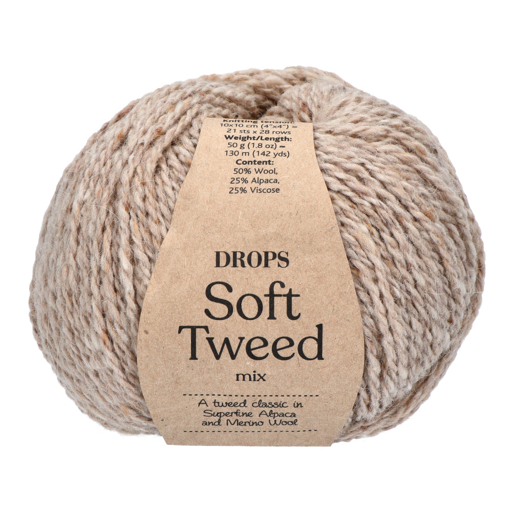 Drops Soft Tweed Mix 003 Zand
