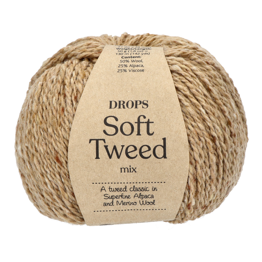 Drops Soft Tweed Mix 004 Koekjesdeeg