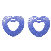 Durable Bijtring Hart met Noppen 296 Blue
