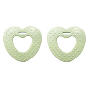 Durable Bijtring Hart met Noppen 369 Pastel Green