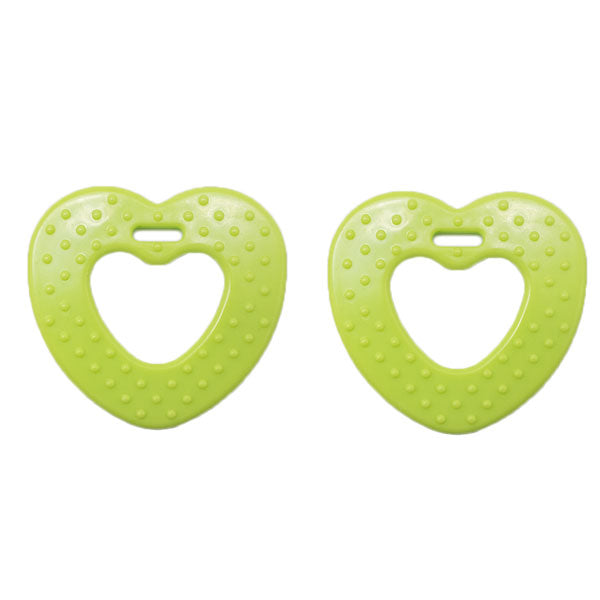 Durable Bijtring Hart met Noppen 567 Green