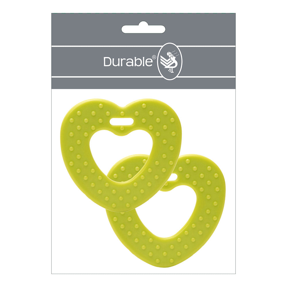 Durable Bijtring Hart met Noppen