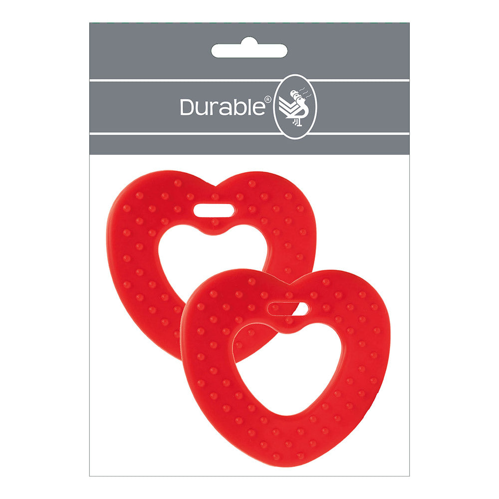 Durable Bijtring Hart met Noppen
