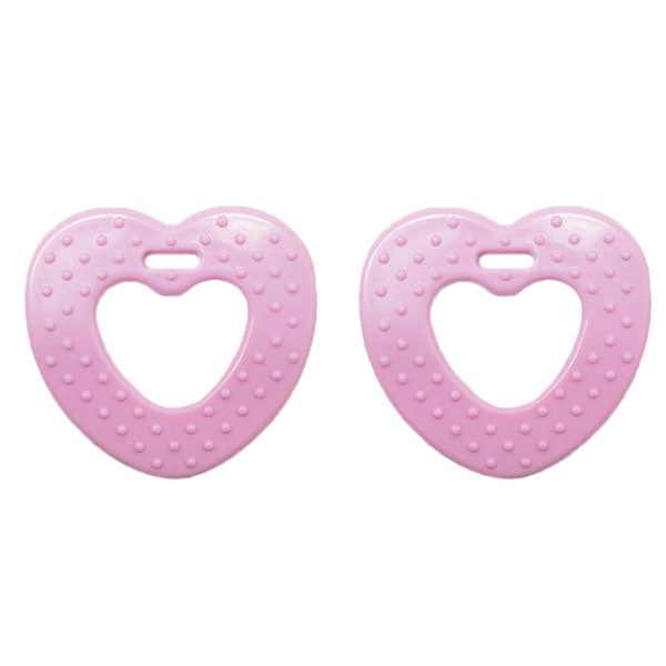 Durable Bijtring Hart met Noppen 749 Pink