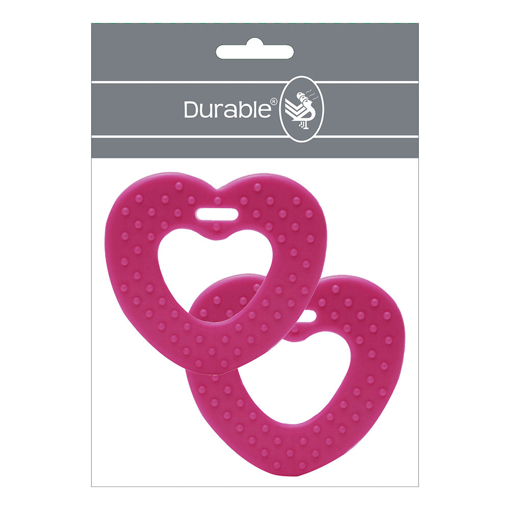 Durable Bijtring Hart met Noppen