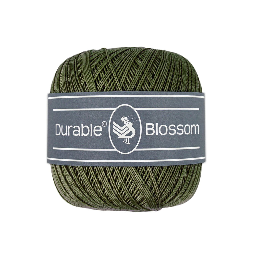 Durable Blossom 2149 Dark Olive Brei- en Haakgaren