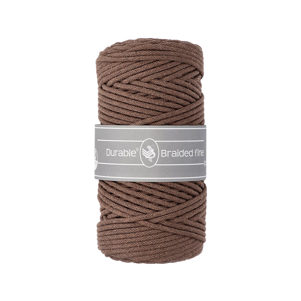 Durable Braided Fine 385 Coffee 100m x 3mm
