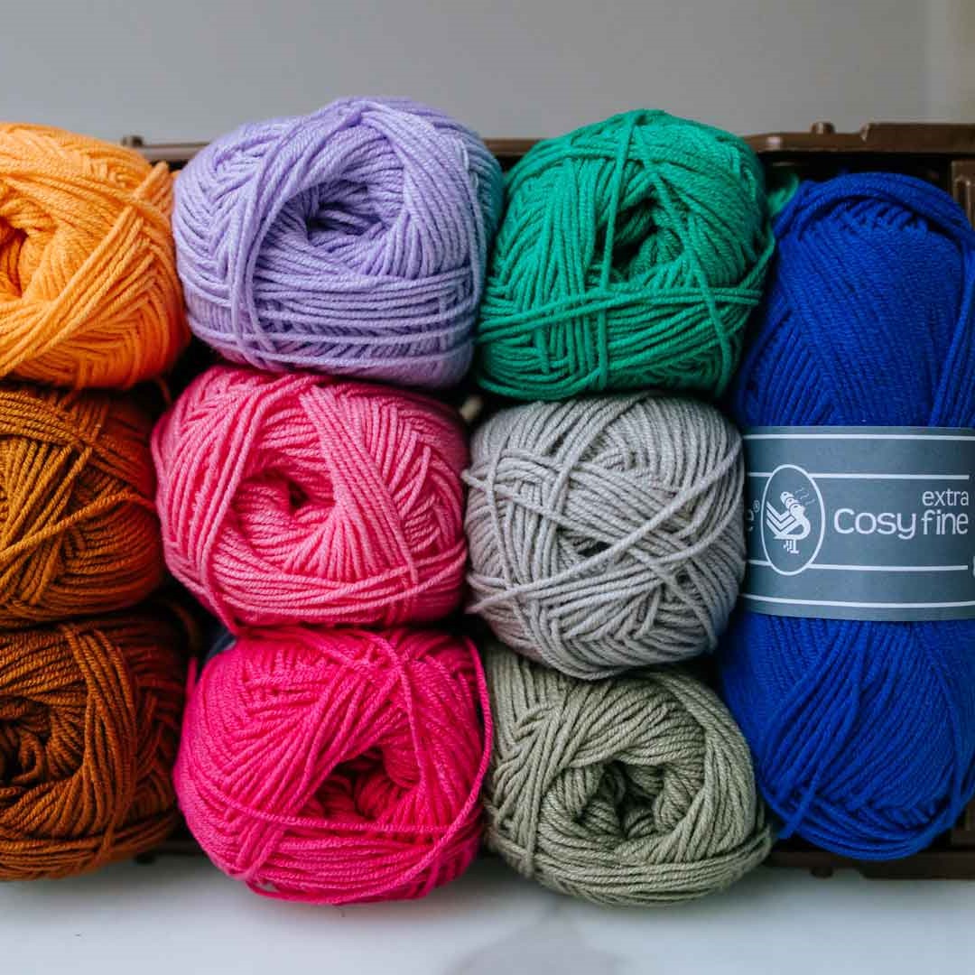 Cosyextrafine nieuwekleuren — gemaakt met Durable Cosy Extra Fine Nieuwe Kleuren Garenpakket
