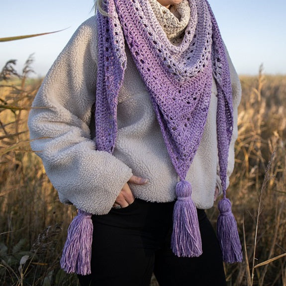 Cosy fine faded omslagdoek — gemaakt met Durable Cosy Fine Faded