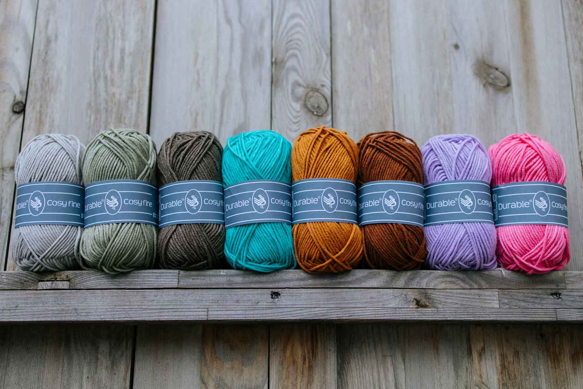Cosyfine nieuwekleuren — gemaakt met Durable Cosy Fine Nieuwe Kleuren Garenpakket
