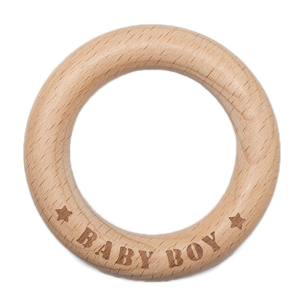 Durable Houten Bijtring Baby Boy