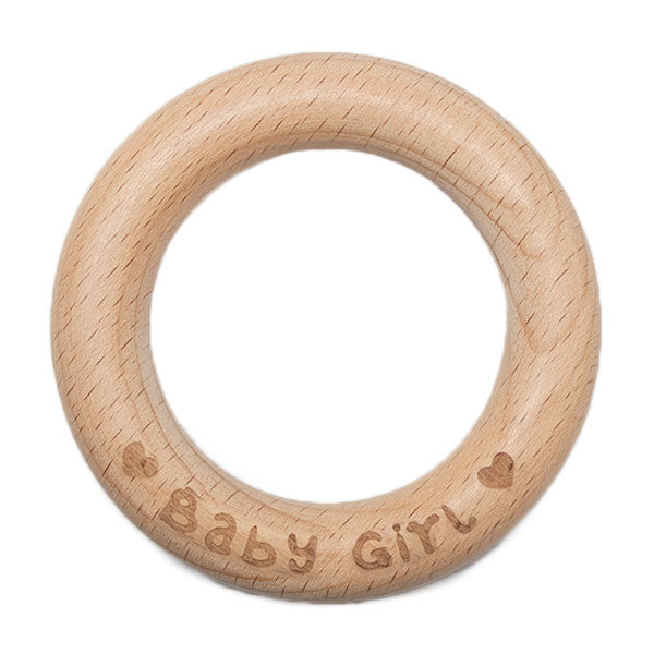 Durable Houten Bijtring Baby Girl