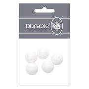 Durable Siliconen Kralen 15mm 5 stuks 009 White
