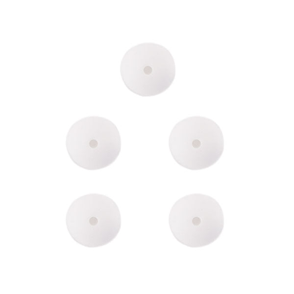 Durable siliconen kralen mm stuks white — gemaakt met Durable Siliconen Kralen 15mm