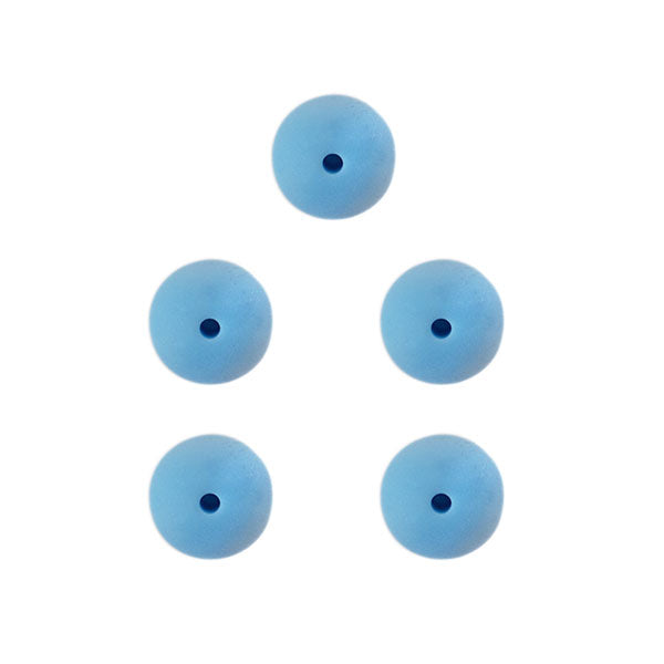 Durable siliconen kralen mm stuks blue — gemaakt met Durable Siliconen Kralen 15mm