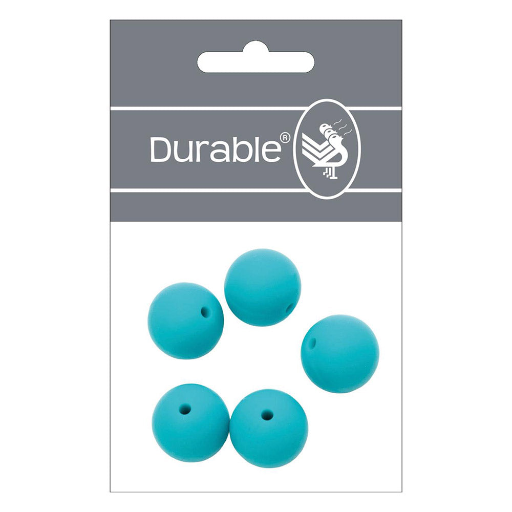 Durable Siliconen Kralen 15mm 5 stuks 325 Dark Green