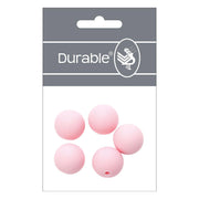 Durable Siliconen Kralen 15mm 5 stuks 749 Light Pink