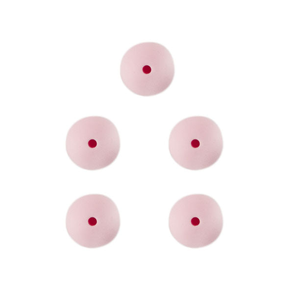 Durable siliconen kralen mm stuks light pink — gemaakt met Durable Siliconen Kralen 15mm