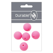 Durable Siliconen Kralen 15mm 5 stuks 786 Dark Pink