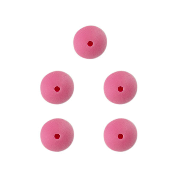 Durable siliconen kralen mm roze — gemaakt met Durable Siliconen Kralen 15mm