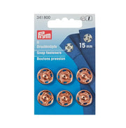 Prym Aannaaidrukknoop Rozegoud 15mm
