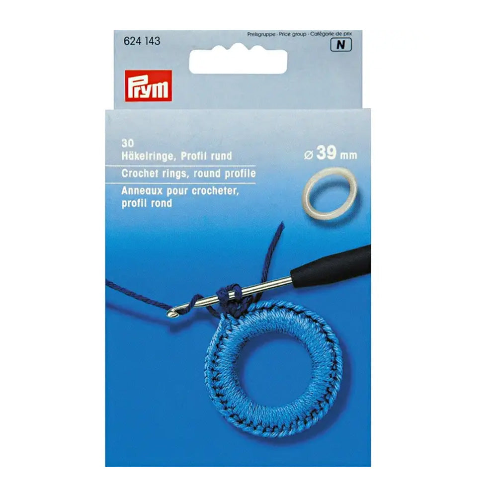 Prym haakringen rond 39 mm van kunststof