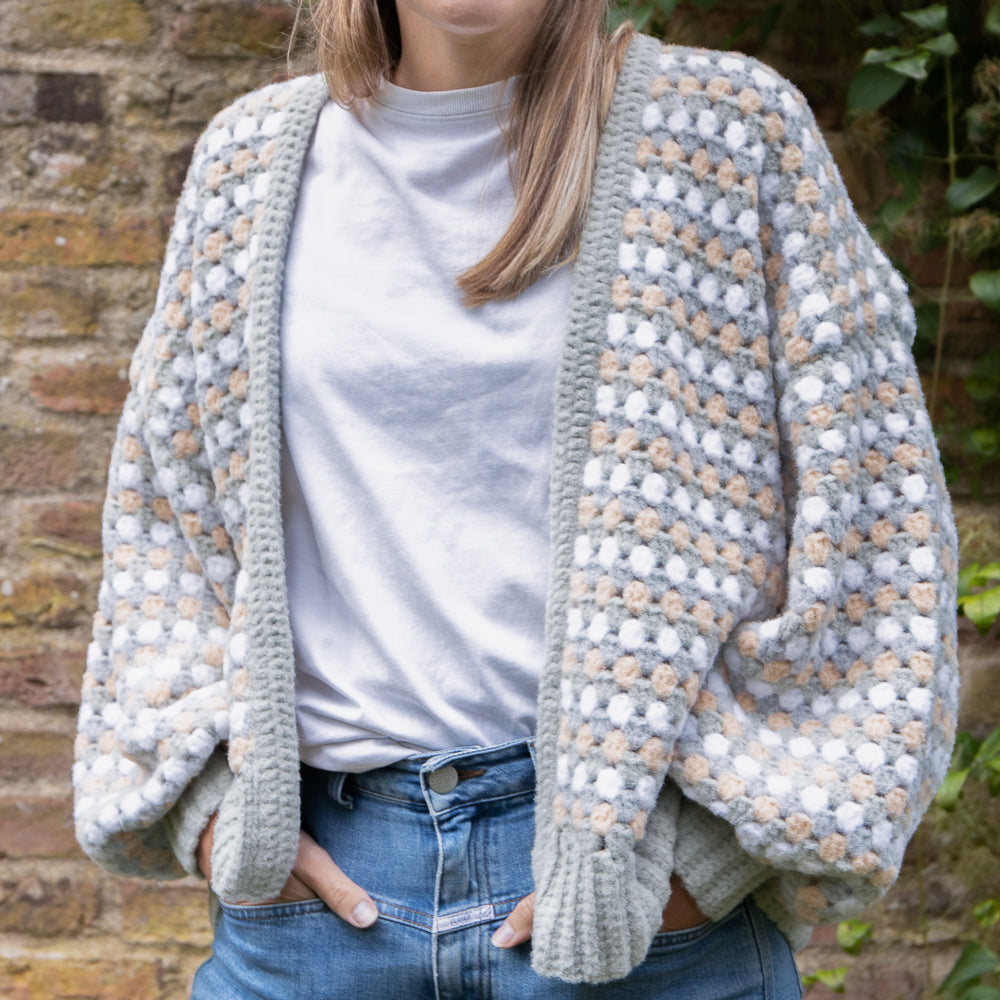 Safari — gemaakt met Felt-it Granny Stripe vest Haakpakket (2)